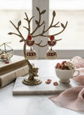 Jhumka Earrings with Meenakari and Pearl Drops image 0