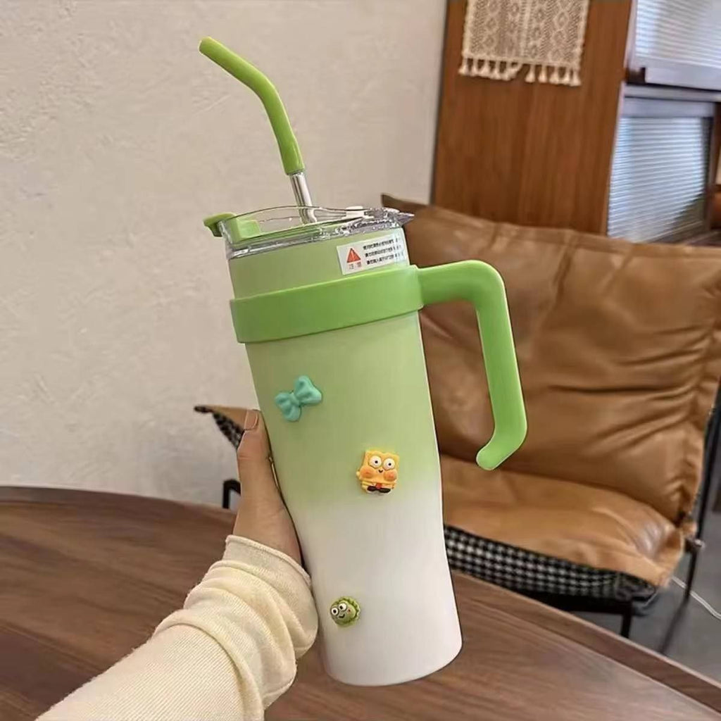 Cute Stainless Steel Tumbler – 40oz Insulated Tumbler with Charms image 1