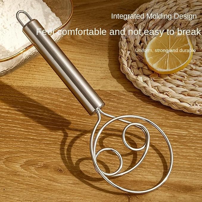 Dough Whisk Stainless Steel – Easy Mixing Tool for Bread & Baking image 2