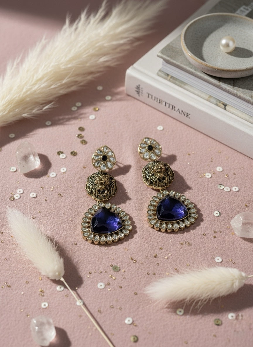 Statement Drop Earrings | Antique Fashion Jewelry image 1