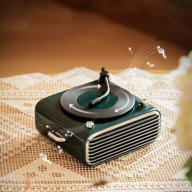 Classic Record Player Style Bluetooth Speaker image 0