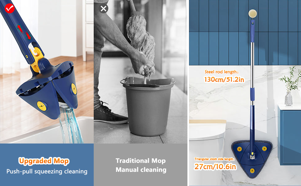 Triangle Mop with 360° Rotating Head image 9