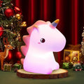 Unicorn Silicone Night Lamp LED Light for Kids Bedroom, Romantic Décor, Valentine Day Gift, Love Gift for Her, Couple Gift image 0