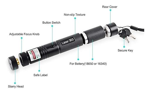 Green Laser Pointer – High Power Metal Long Range Design image 4