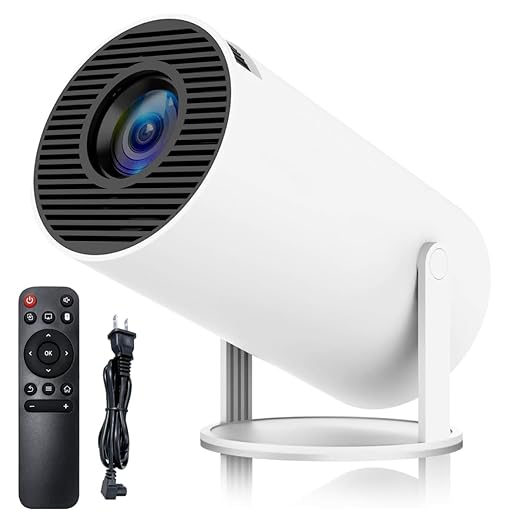 Portable Mini Projector – Smart WiFi 6 HD Projector with 180° Rotation image 0