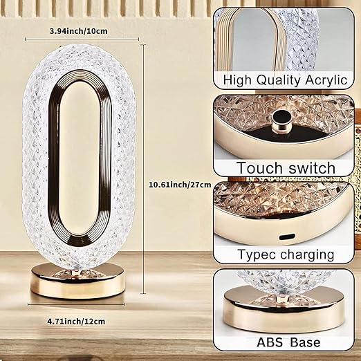 Crystal LED Table Lamp image 1