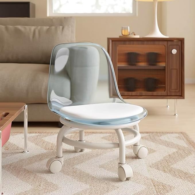 Acrylic 360° Rotatable Chair | Mini Swivel Chair image 5