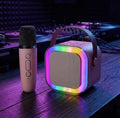 Bluetooth Karaoke Speaker with Wireless Microphone &amp; LED Lights image 0