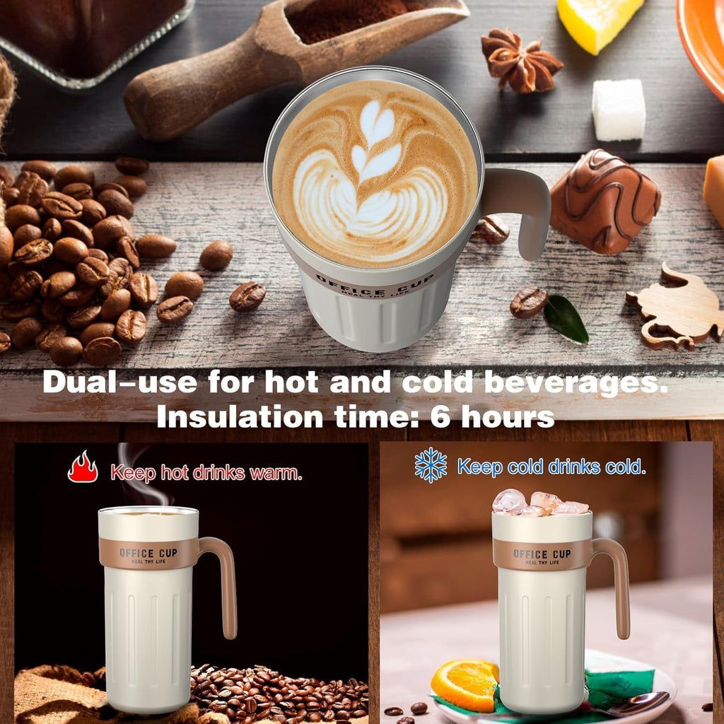 Temperature Display Mug – Smart 650ml Stainless Steel Travel Mug with LED Display image 1