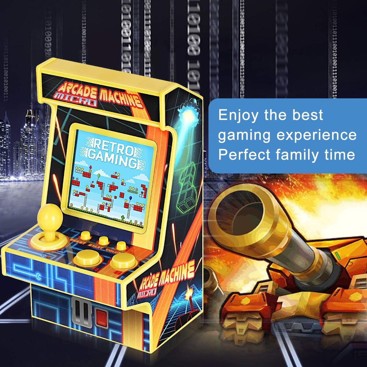 Super Mini (2.3×3.7×2.2in) Retro Arcade Game Arcade Game Machine image 1