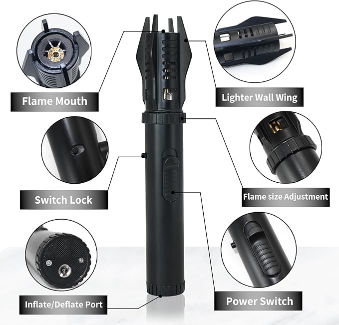 Jet Flame Lighters – Windproof Refillable Butane Torch for BBQ & Kitchen image 2