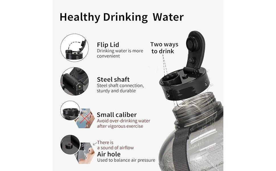 Gallon Water Bottle with Handle (2 Litre) image 2