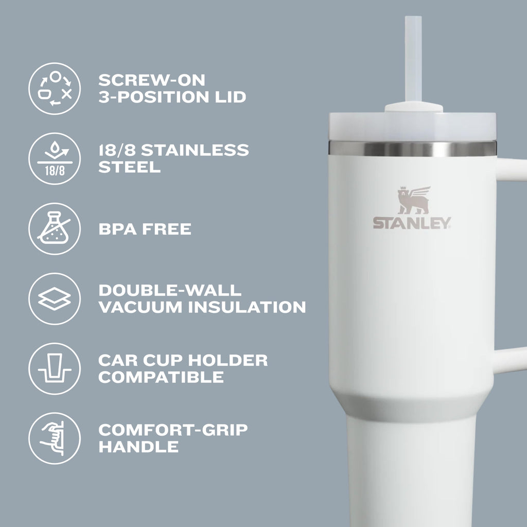 Stanley Flip Straw Tumbler 1200ml – Stainless Steel Travel Cup image 4