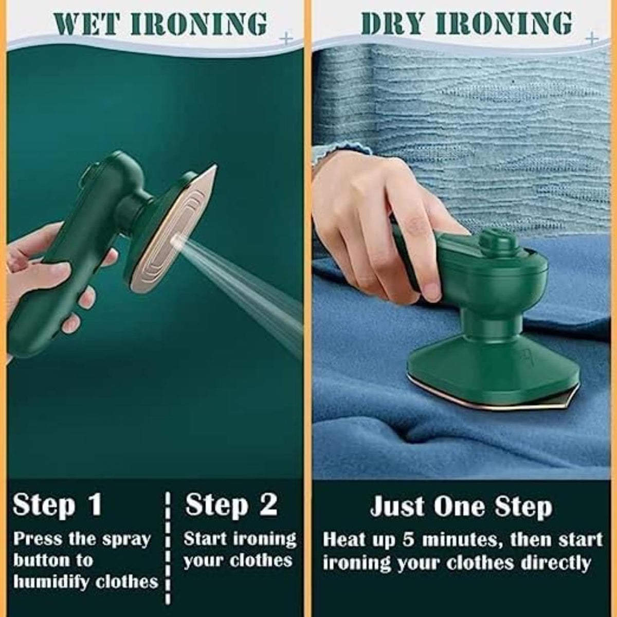 Professional Handheld Mini Steam Iron image 1
