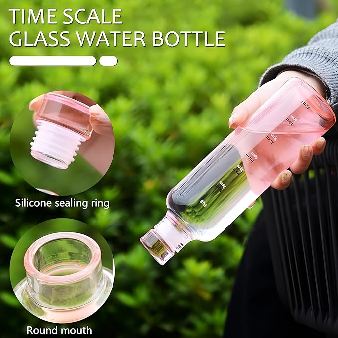 Glass Borosilicate Water Bottle 500ML image 2