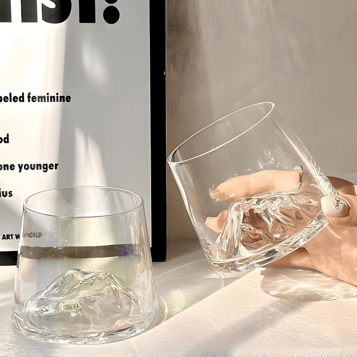Mountain Whiskey Glass – 3D Mount Everest Whiskey Glass 230ml image 4