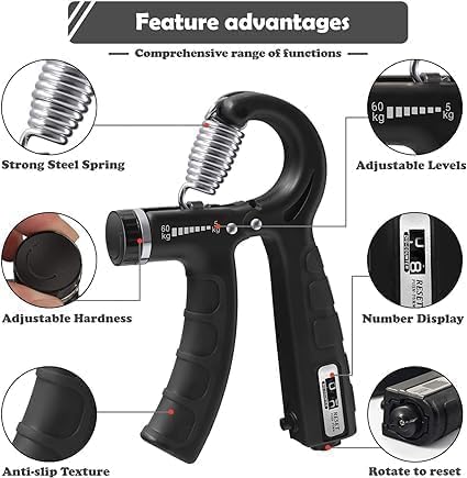 Adjustable Hand Grip with Counter image 2