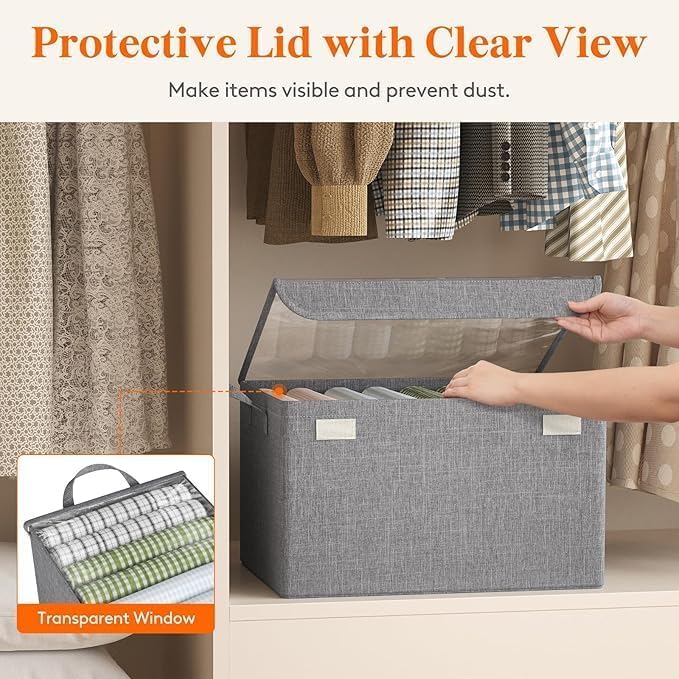 26L Capacity Rectangular Wardrobe Foldable Organizer image 2