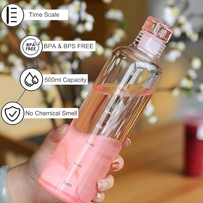 Glass Borosilicate Water Bottle 500ML image 4