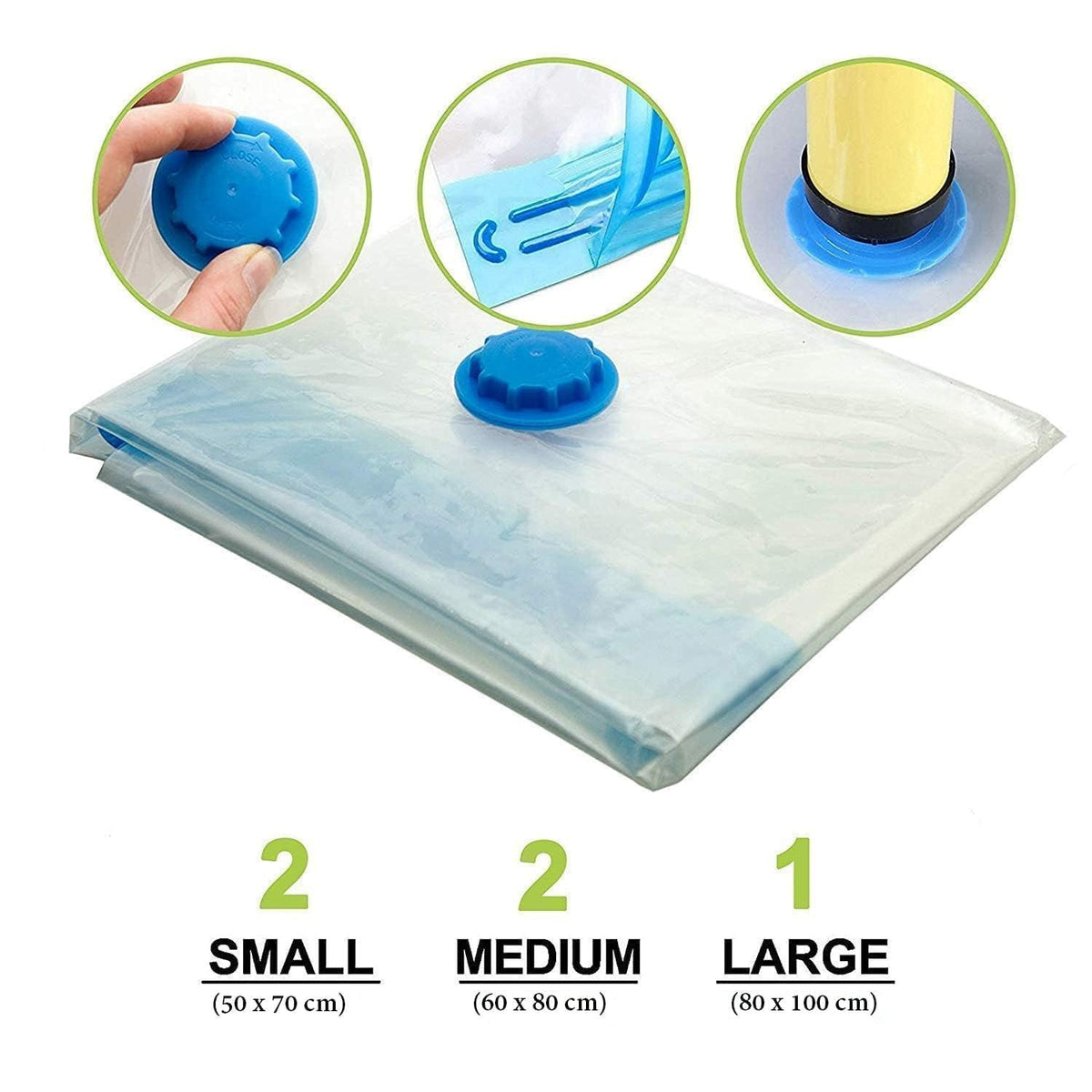 Vacuum Storage Bags for Clothes with Hand Pump image 3