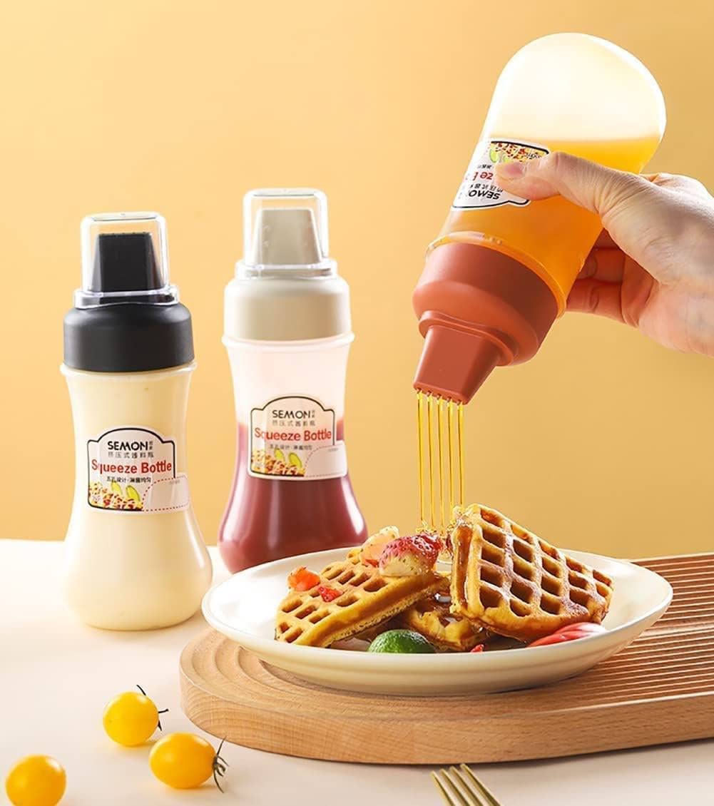 Multipurpose Plastic Squeeze Sauce Bottle with Precision Nozzle image 1