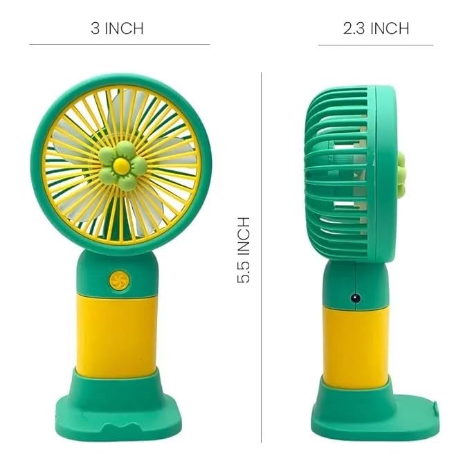 Portable Rechargeable Mini Fan for Travel, Office, Makeup, Kitchen & Outdoor Use image 1