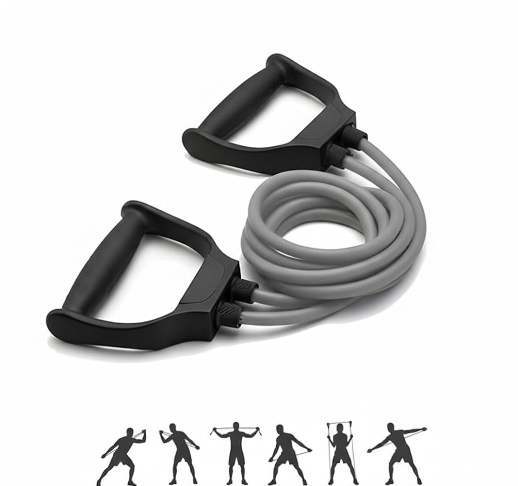 Premium Resistance Band with Handles - Heavy Duty Exercise Toning Tube for Strength Training, Yoga & Home Gym image 0