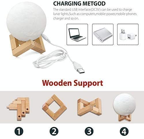 Moon Lamp 3D image 3