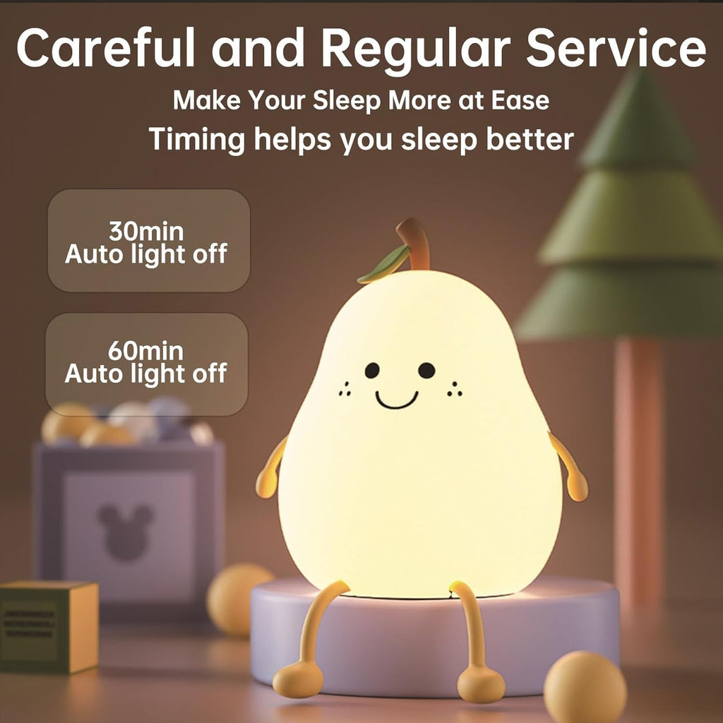 Rechargeable Silicone Pear Night Lamp image 2