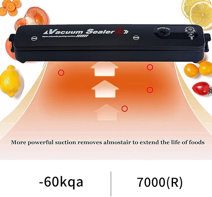 Vacuum Packing Machine For Fruits, Meat Preservation With Dry & Moist Sealing Modes With LED image 5
