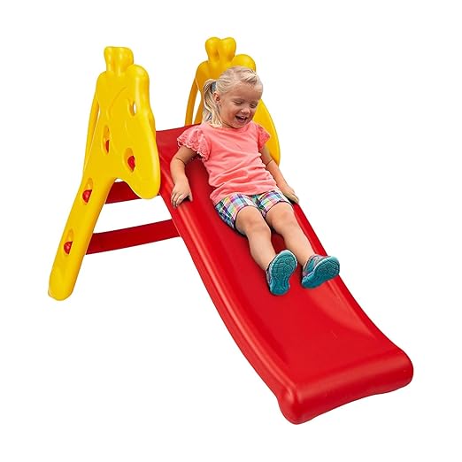 Indoor Giraffe Slide - Red & Yellow image 0