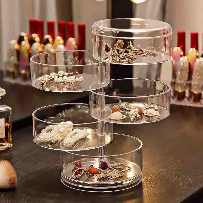 360° Rotating 5 Layers Jewellery Organizer Storage Box image 1