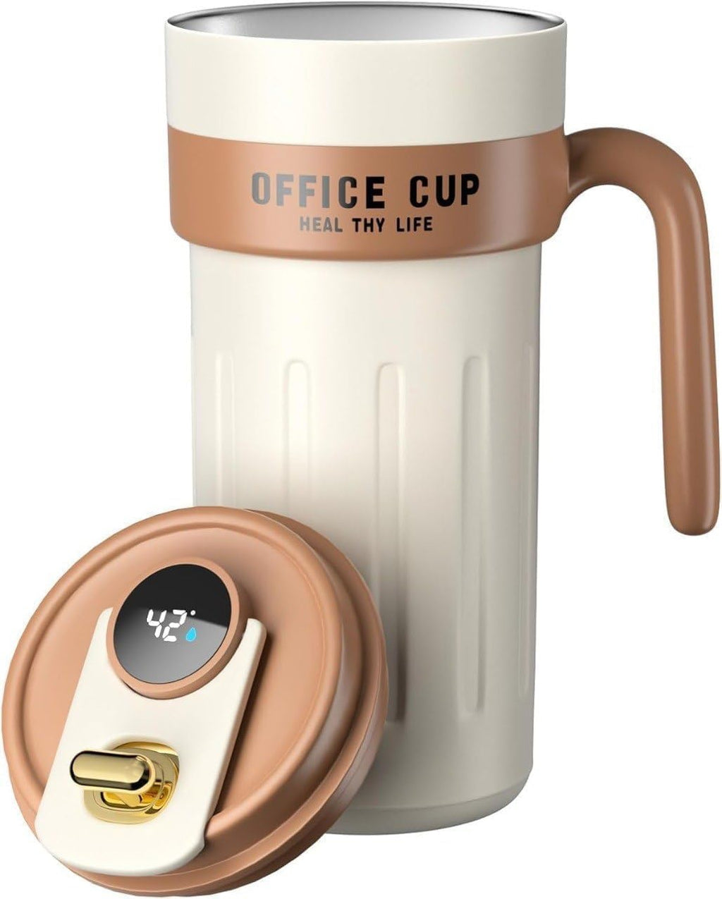 Temperature Display Mug – Smart 650ml Stainless Steel Travel Mug with LED Display image 0