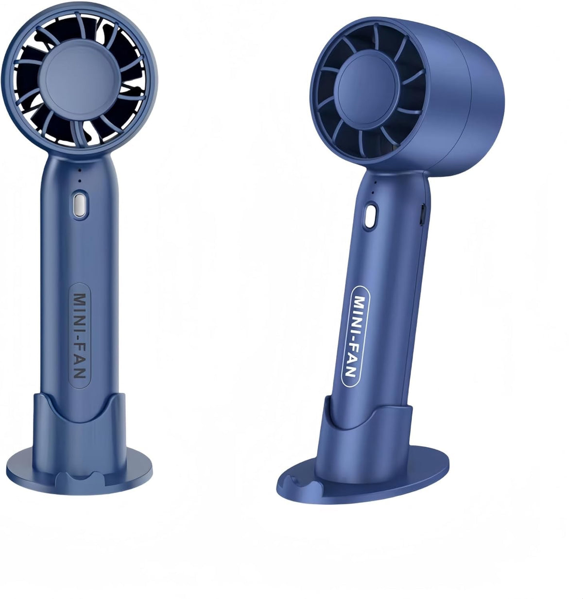Handheld Mini Fan – Portable USB Rechargeable Fan with Base & 3 Speed Settings image 0