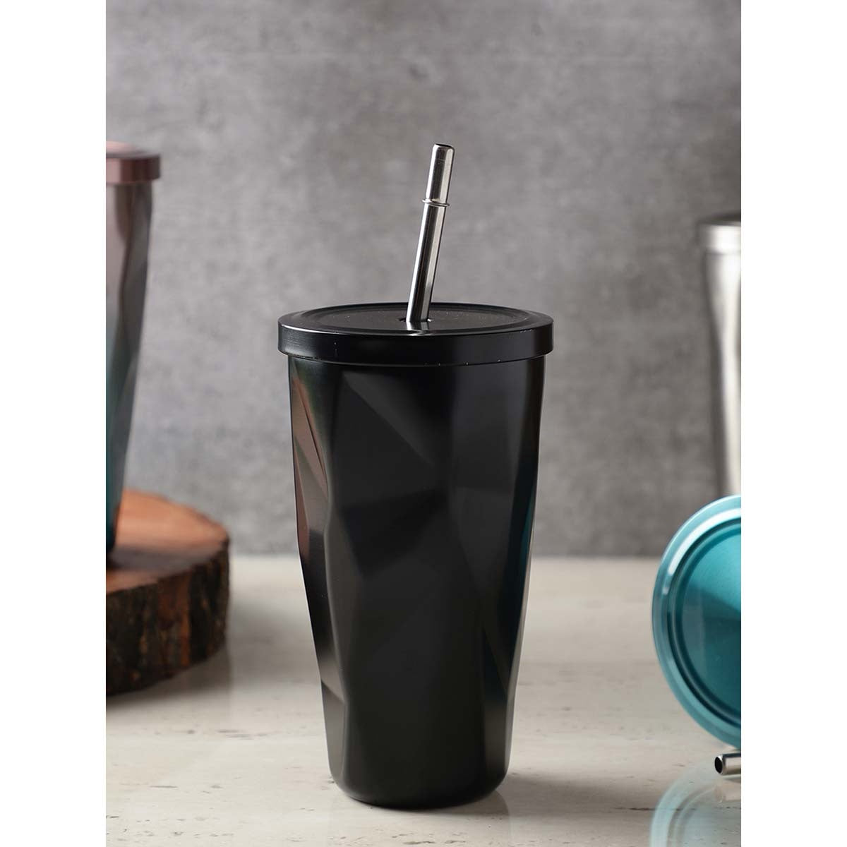 Stainless Steel Tumbler with Straw – Vacuum Insulated Coffee Tumbler 500ml image 4