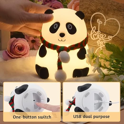 Rechargeable Silicone Panda Night Light image 5