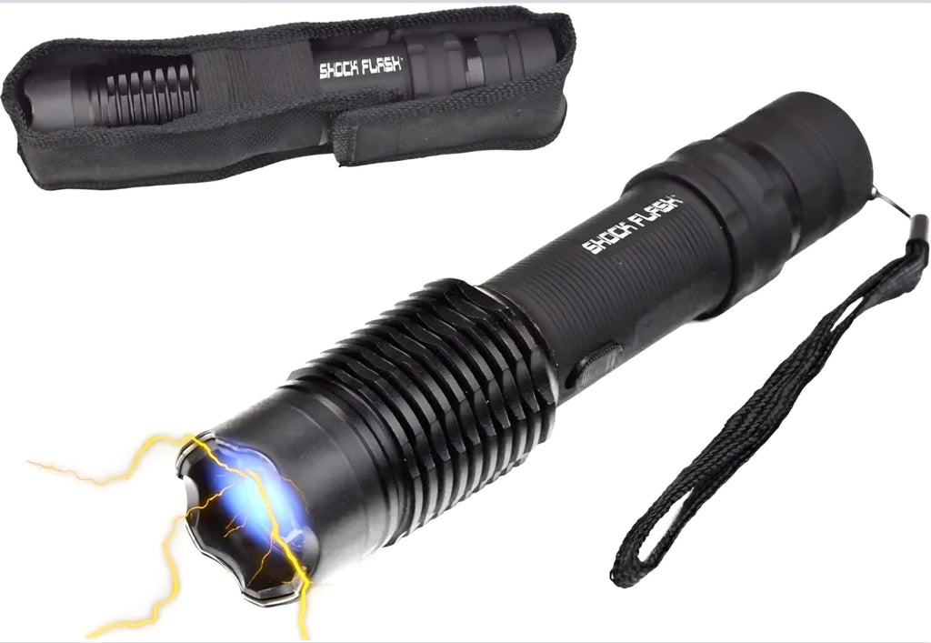 Rechargeable Tactical Stun Torch plus High-Intensity LED Light with Security Holster and Defense Shock Feature image 1