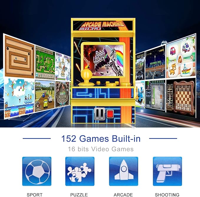 Super Mini (2.3×3.7×2.2in) Retro Arcade Game Arcade Game Machine image 5