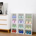Premium Clear Stackable Shoe Storage Boxes - 4 Layer image 0