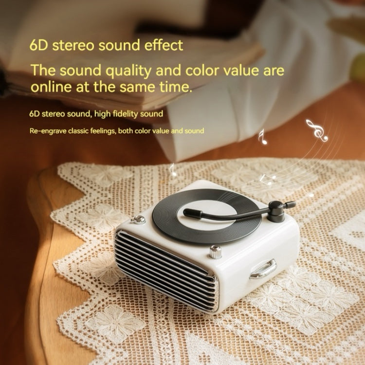 Classic Record Player Style Bluetooth Speaker image 5