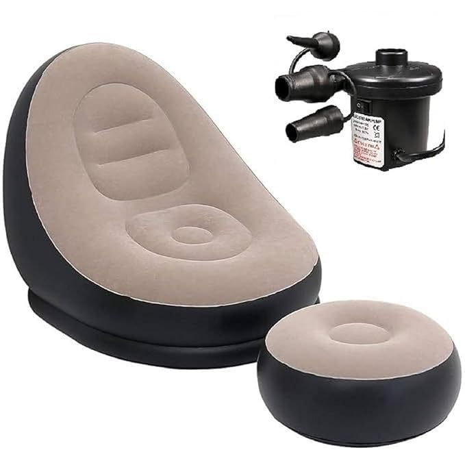 Inflatable Sofa with Footstool & Pump image 0