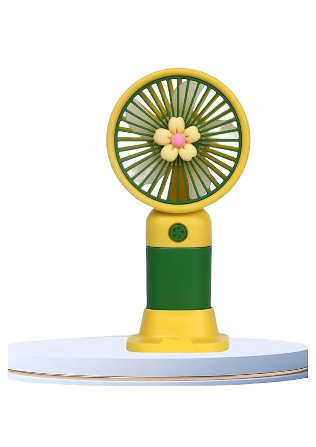 Cute Portable Mini Fan - USB Rechargeable, Multicolour image 0