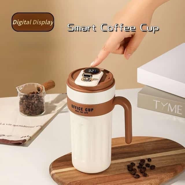 Temperature Display Mug – Smart 650ml Stainless Steel Travel Mug with LED Display image 3