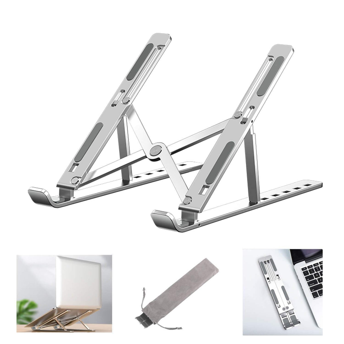 Adjustable Laptop Stand – Foldable Aluminum Laptop Stand for Laptops Up to 17 Inch image 9