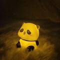 Mini Panda LED Night Light – Squishy Silicone Nursery Lamp & Cute Rechargeable Bedside Decor image 0