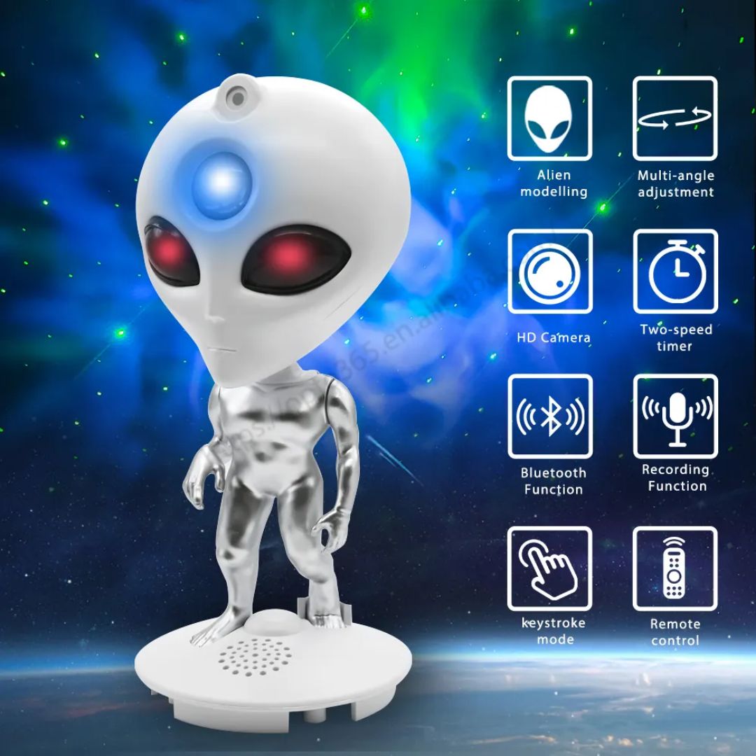 Alien Starry Sky Projector – Remote Control Galactic Nebula & Star Night Light image 4