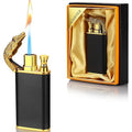 Windproof Dual Flame Butane Metal Lighter image 0