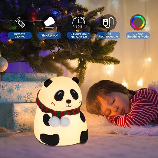 Rechargeable Silicone Panda Night Light image 4