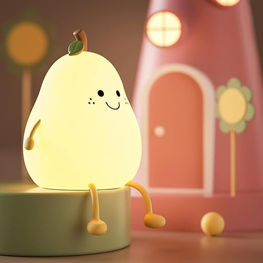 Rechargeable Silicone Pear Night Lamp image 0