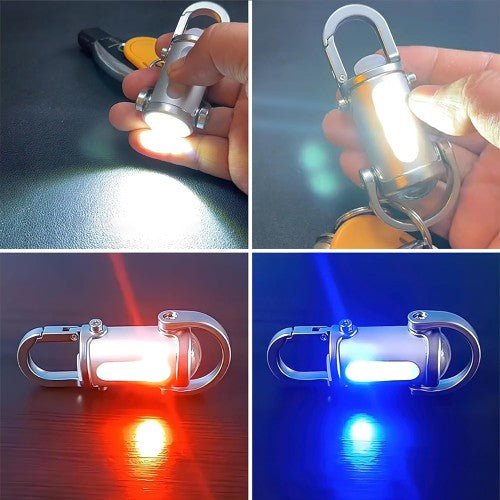 Mini Keychain LED Light – 1200 Lumens USB Rechargeable Torch image 5